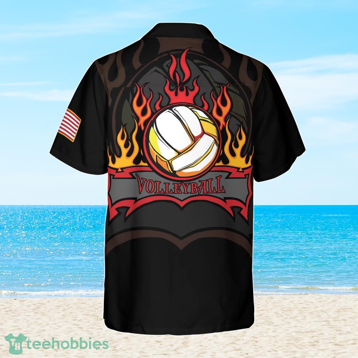 Volleyball Flame Hawaiian Shirt Best Gift For Men And Women Product Photo 2