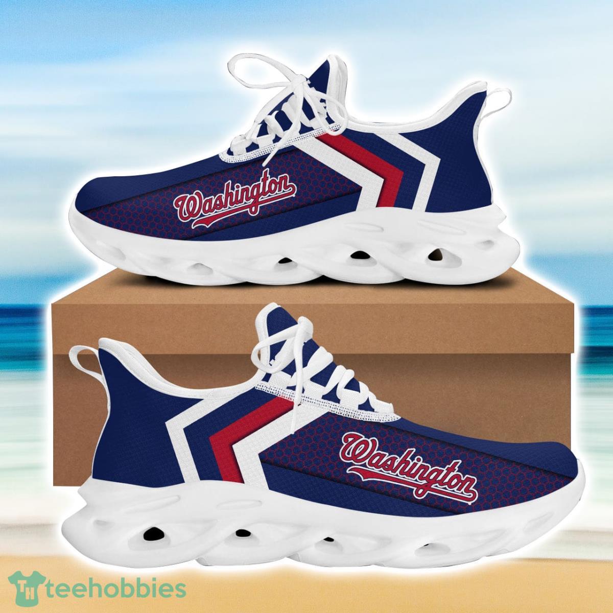 Washington Baseball Nationals Max Soul Sneakers Running Sport Shoes For Men Women Custom Name Product Photo 2