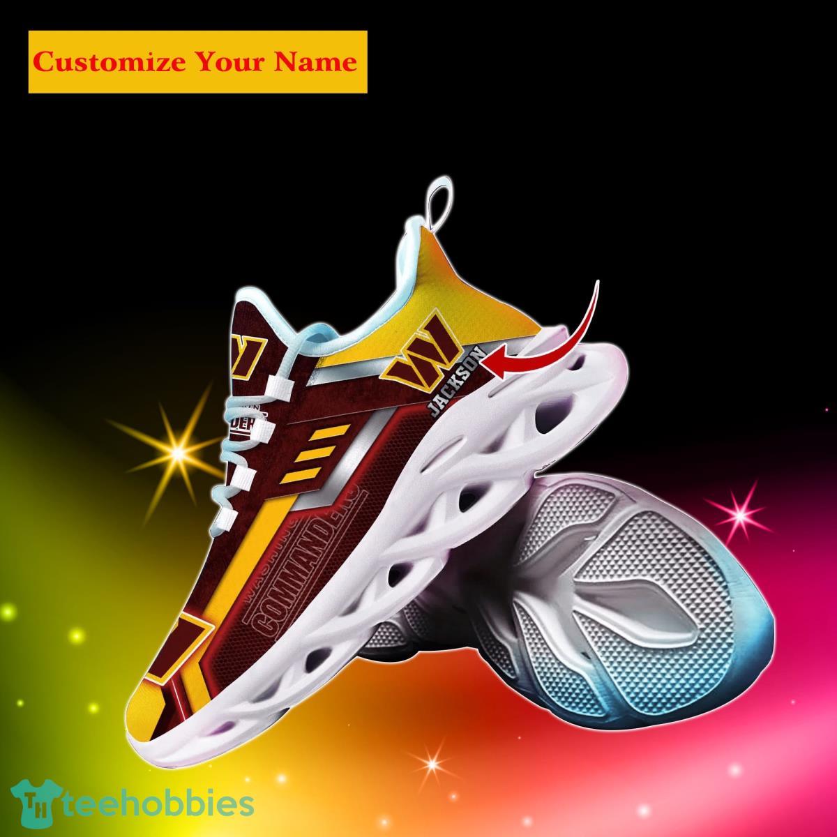 Washington Commanders NFL Custom Name Max Soul Shoes Impressive Gift For Men Women Fans Product Photo 2