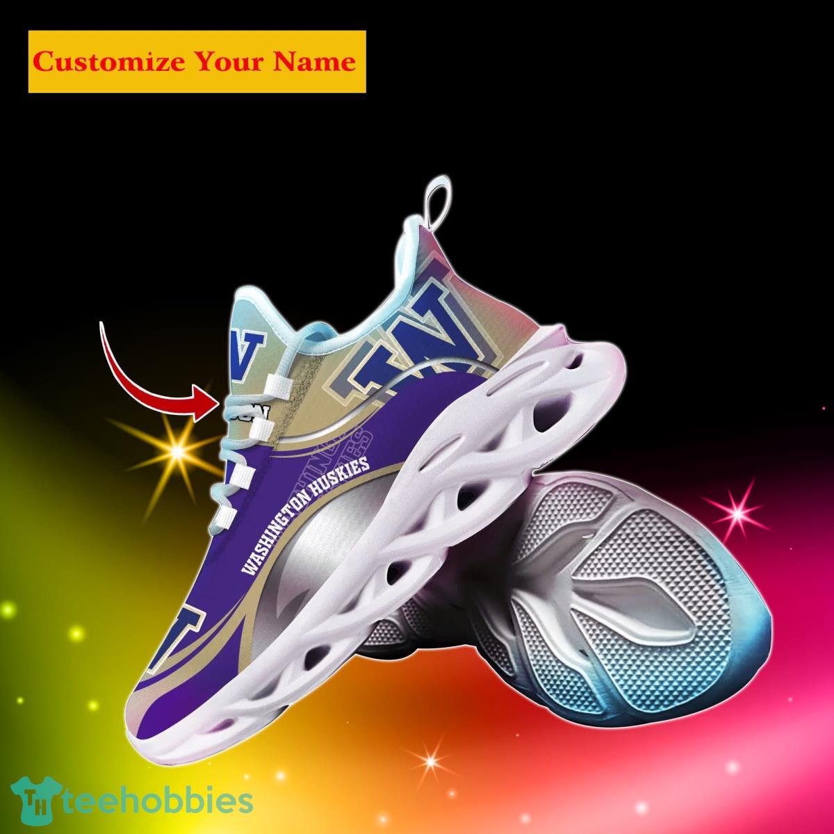 Washington Huskies NCAA1 Custom Name Max Soul Shoes Unique Gift For Men Women Fans Product Photo 2
