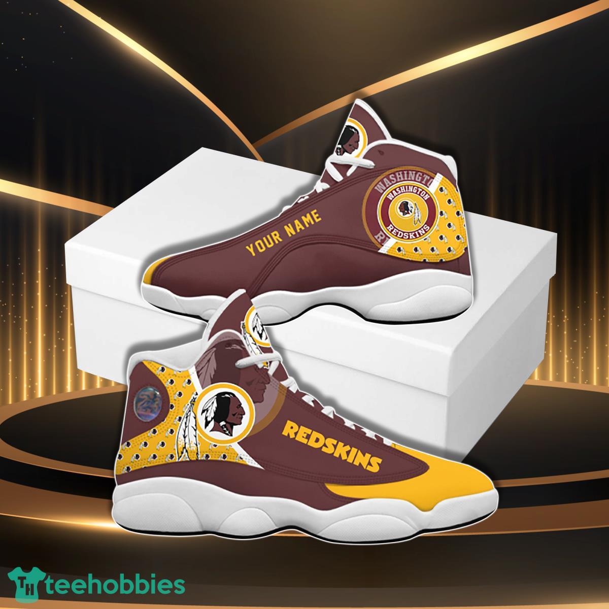 Washington Redskins Football Team Custom Name Air Jordan 13 Sneakers For Fans Product Photo 1