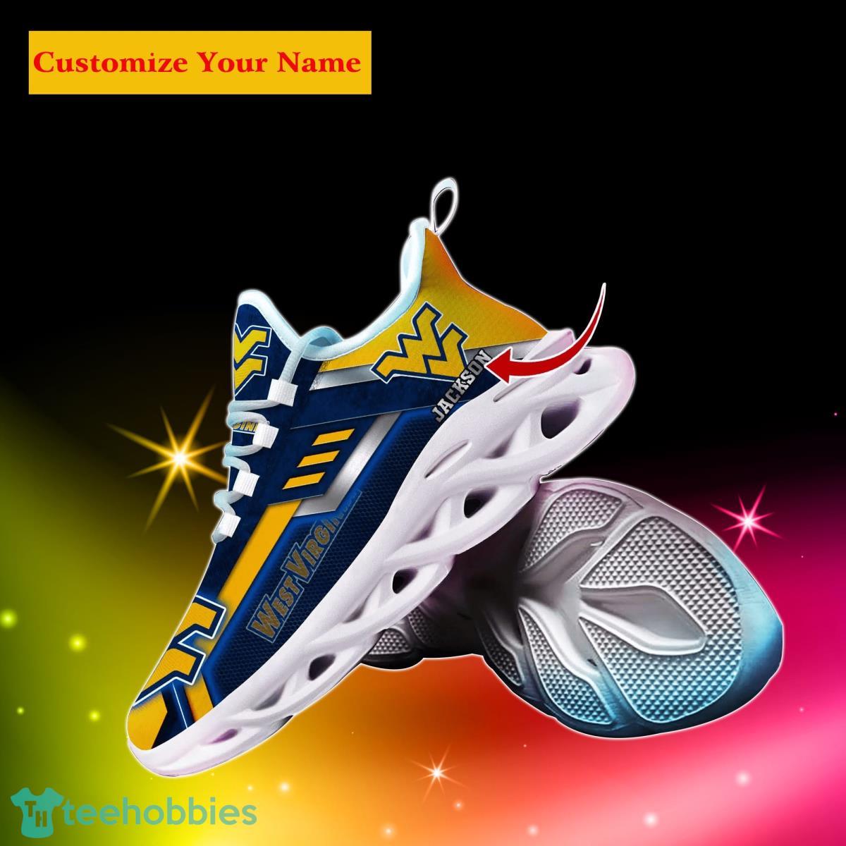 West Virginia Mountaineers NCAA2 Custom Name Max Soul Shoes Impressive Gift For Men Women Fans Product Photo 2