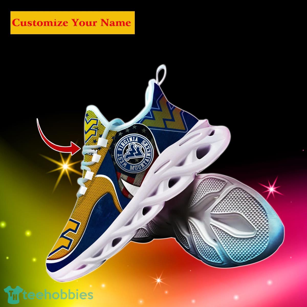 West Virginia Mountaineers NCAA2 Custom Name Max Soul Shoes Special Gift For Men Women Fans Product Photo 2