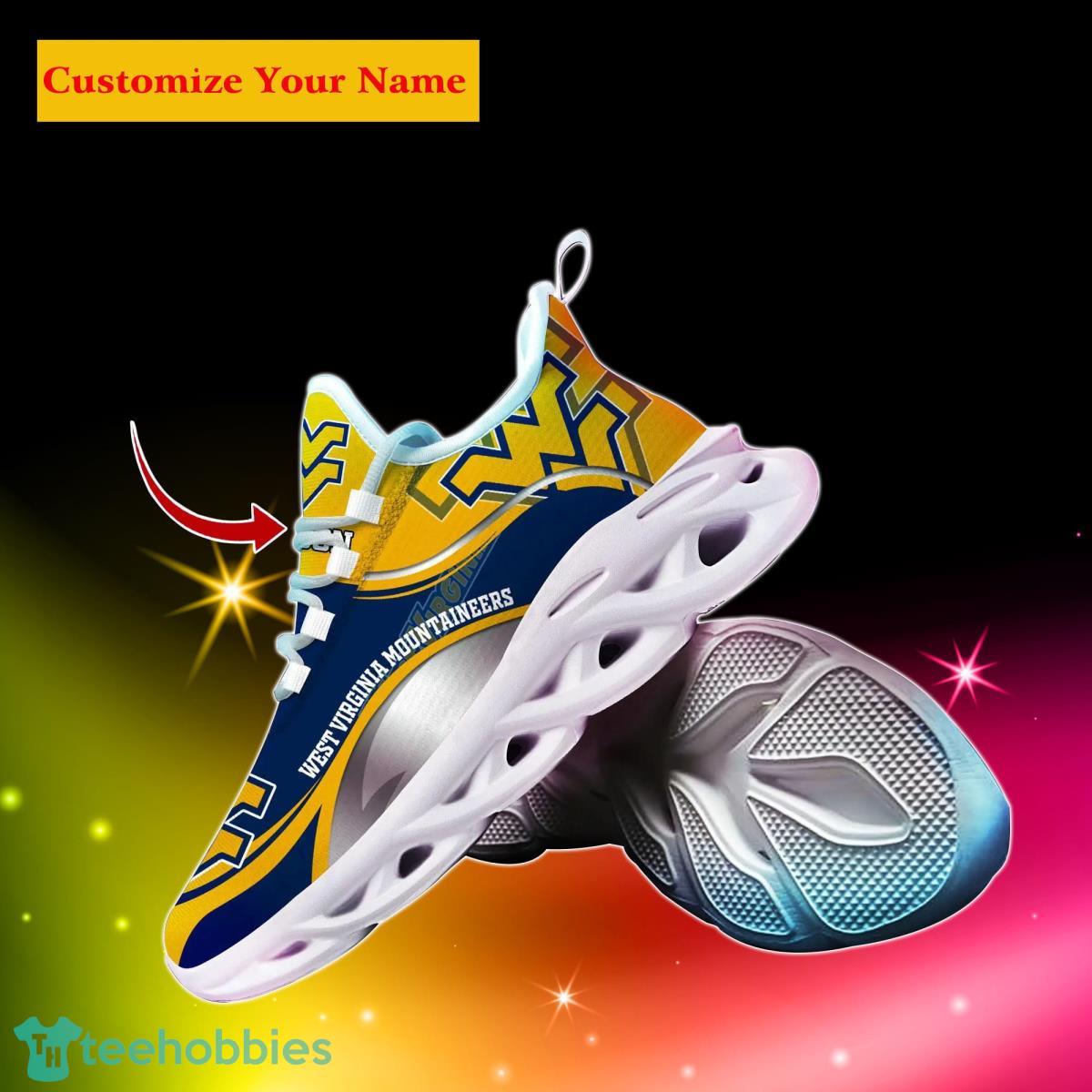 West Virginia Mountaineers NCAA2 Custom Name Max Soul Shoes Unique Gift For Men Women Fans Product Photo 2