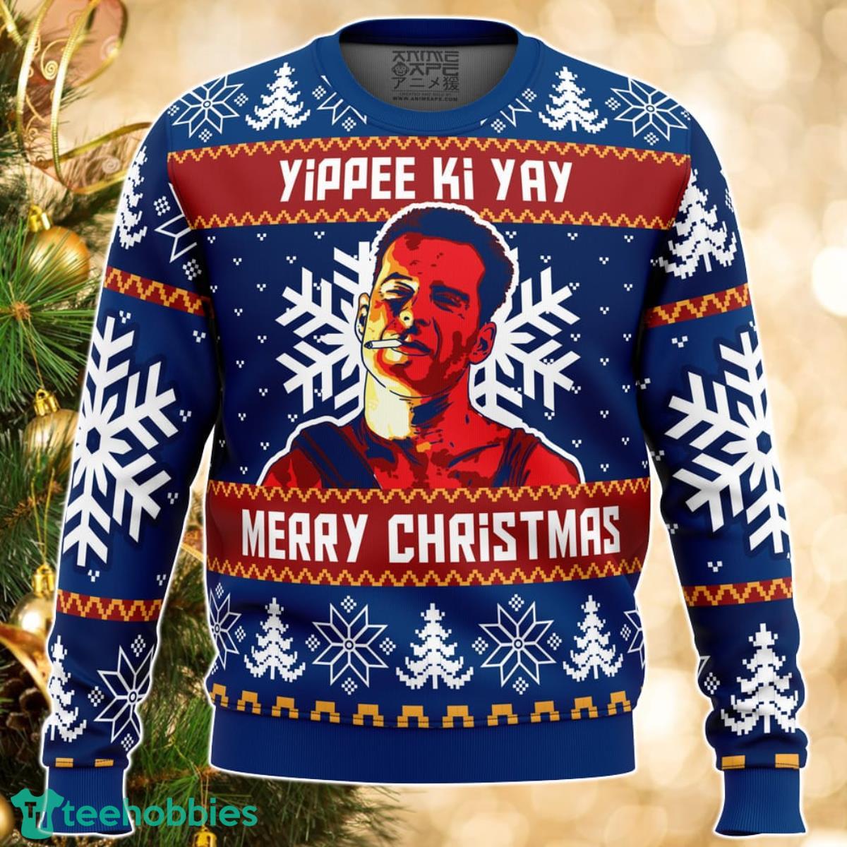 Yippee Ki Yay Die Hard Ugly Christmas Sweater Great Gift For Men Women Product Photo 1