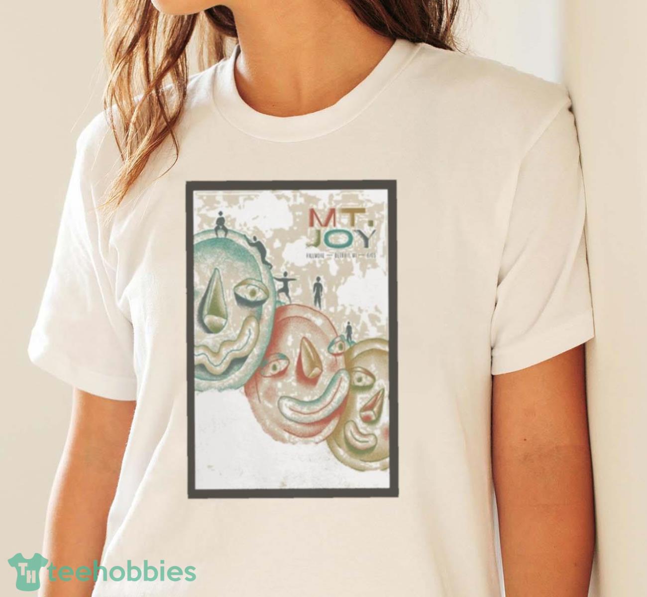 2023 Mt Joy Tour Detroit MI Event Art Poster Design T Shirt - White Ladies T-Shirt