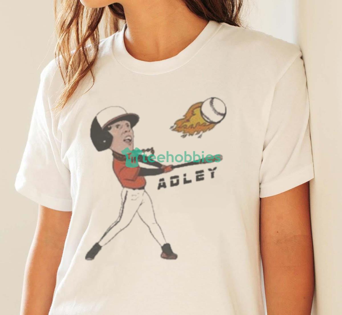 Adley Rutschman Adley Baseball Fire Shirt - White Ladies T-Shirt