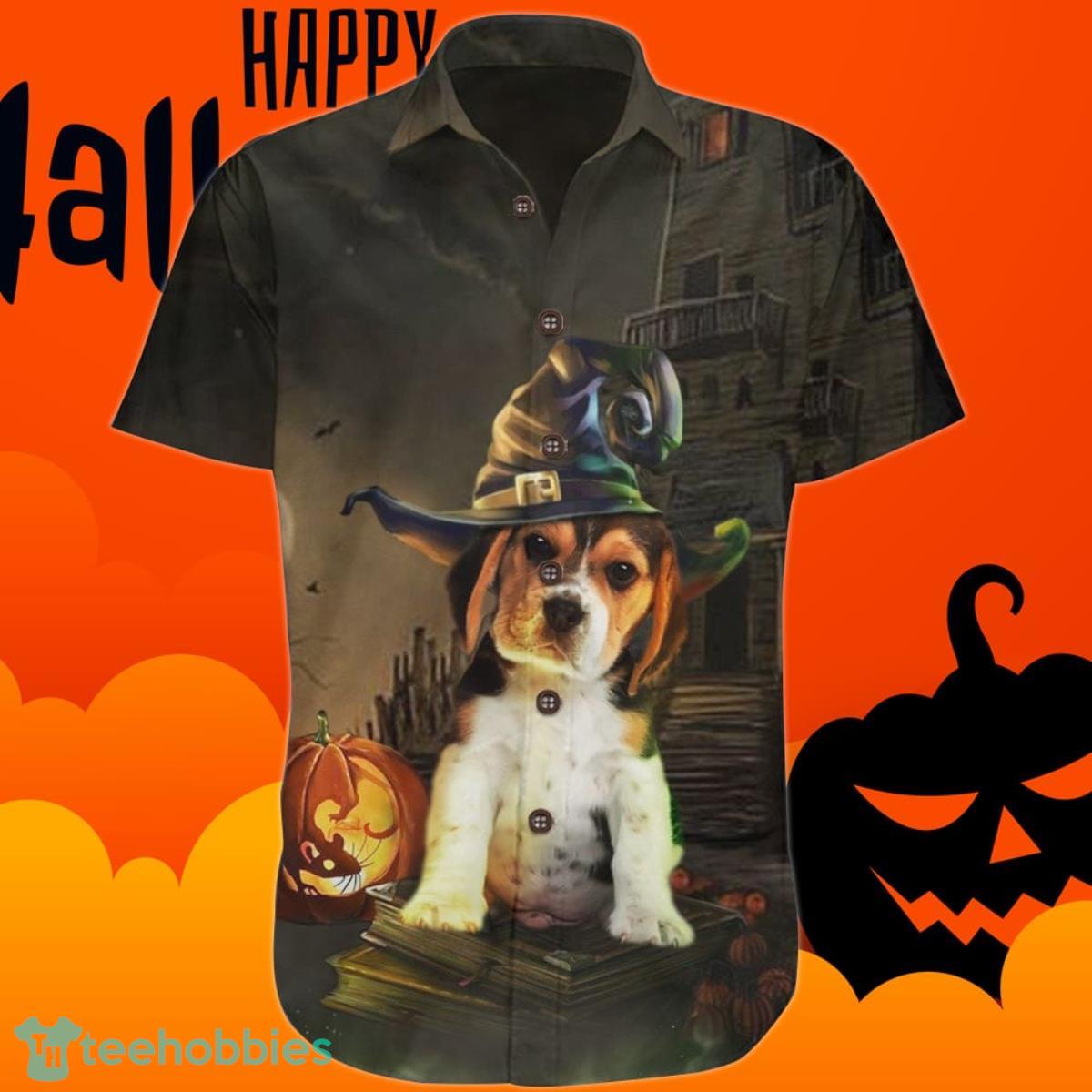 Beagle Halloween Hawaiian Shirt Cute Dog Aloha Shirt Product Photo 1