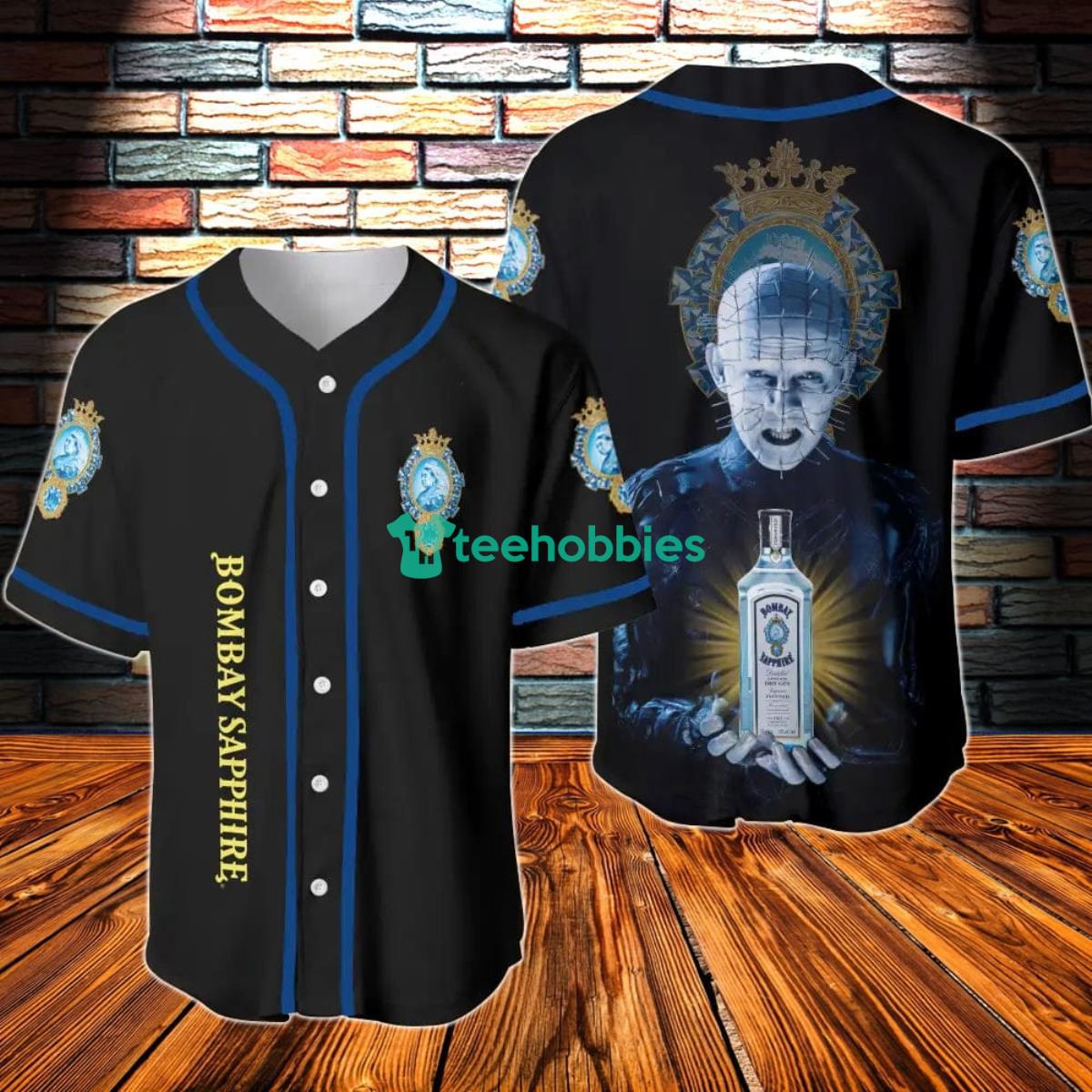 Bombay Sapphire Hellraiser Horror Baseball Jersey Product Photo 1
