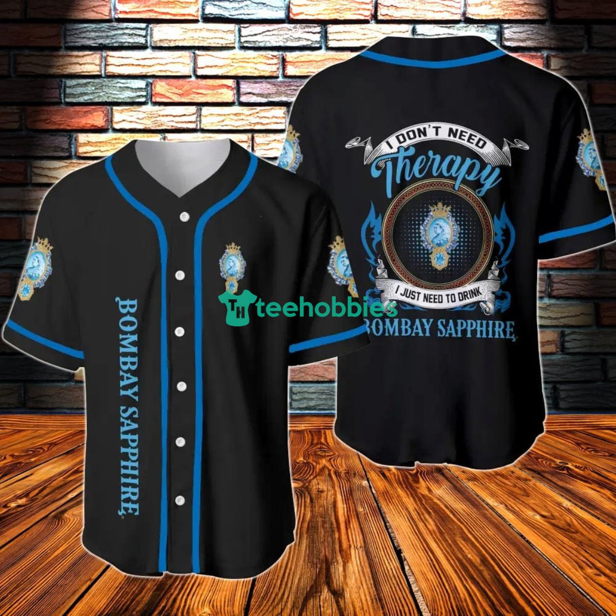 Bombay Sapphire Therapy Baseball Jersey Product Photo 1