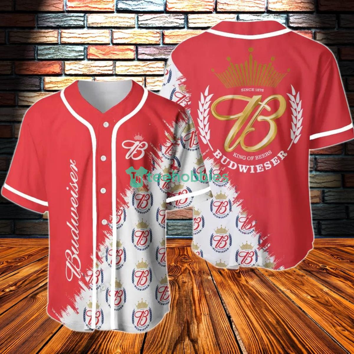 Budweiser Baseball Jersey Product Photo 1