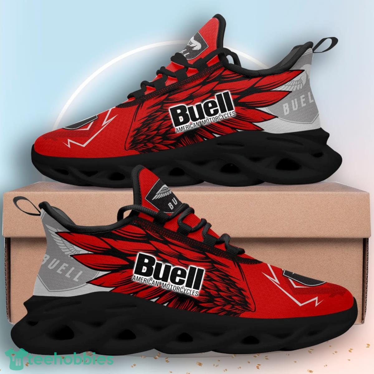 Buell American Motorcycles Team Max Soul Shoes Running Sneakers Product Photo 2