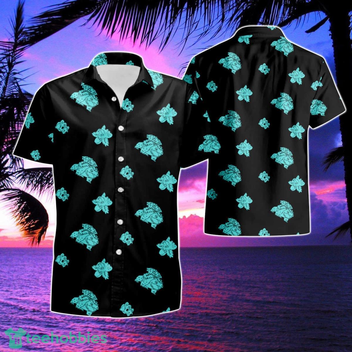 Bulbasaur Evolution Short Sleeves Summer Hawaiian Shirt And Short Product Photo 1