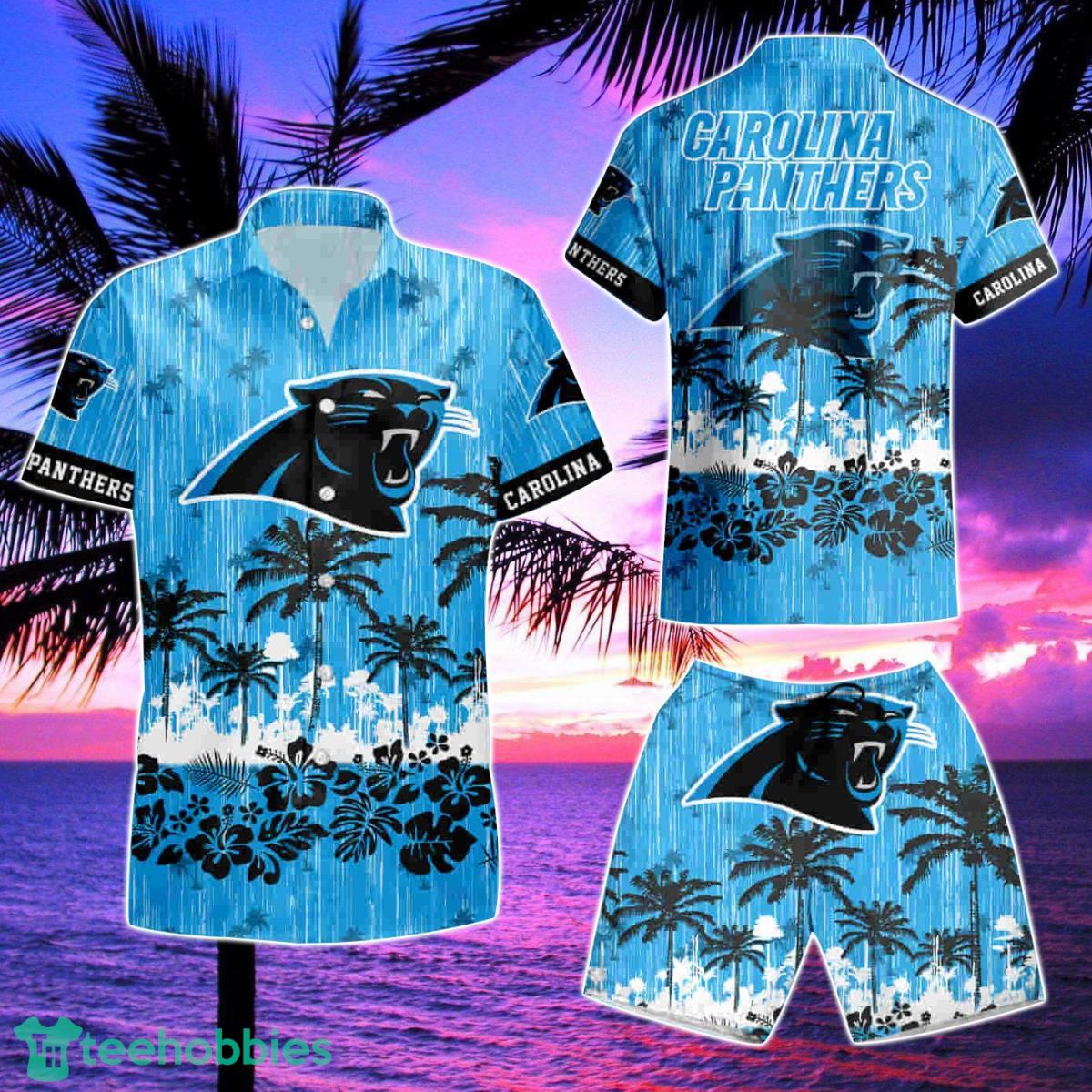 Carolina Panthers New Summer Summer Hawaiian Shirt And Short Product Photo 2