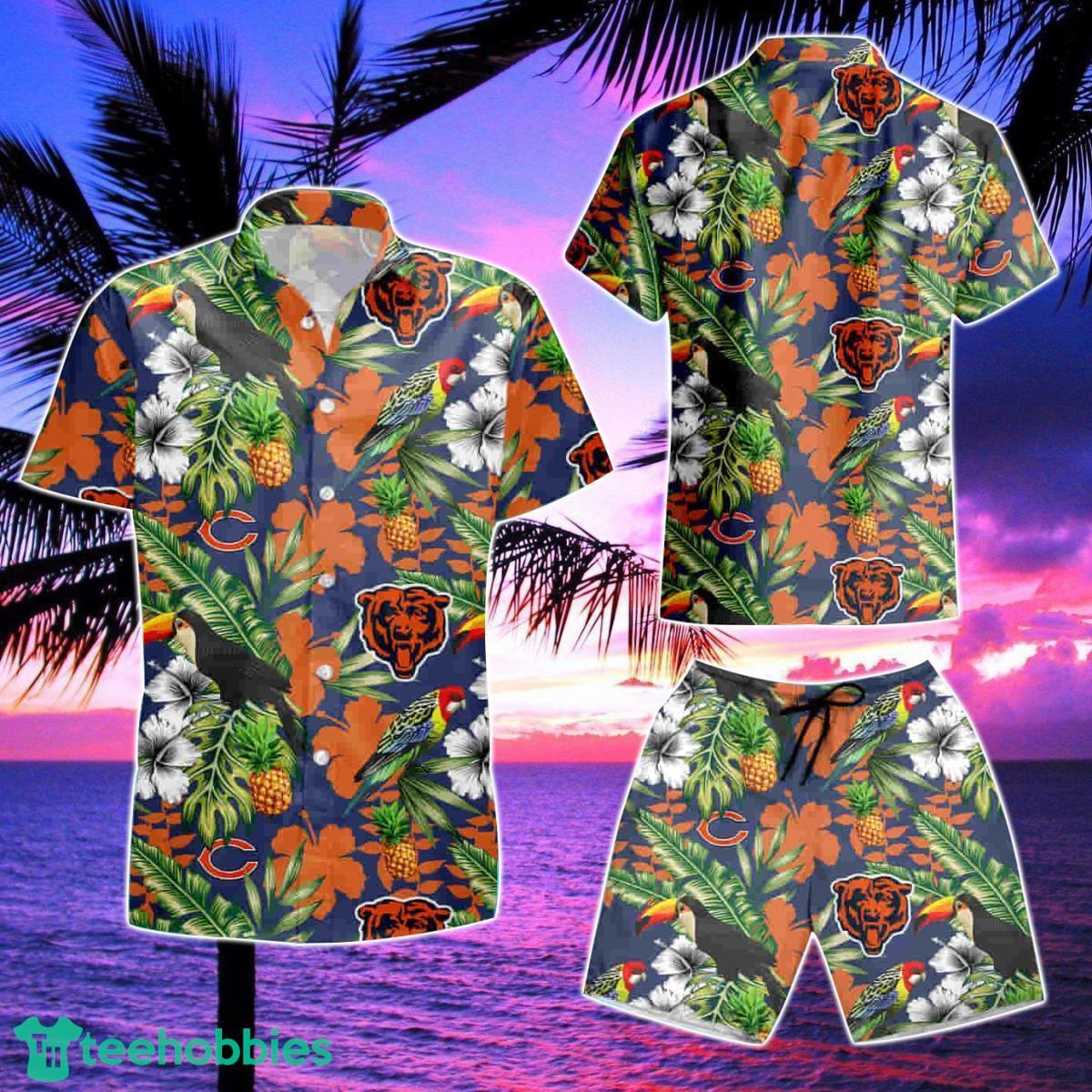 Chicago Bears Nfl 3D Summer Hawaiian Shirt And Short Product Photo 2