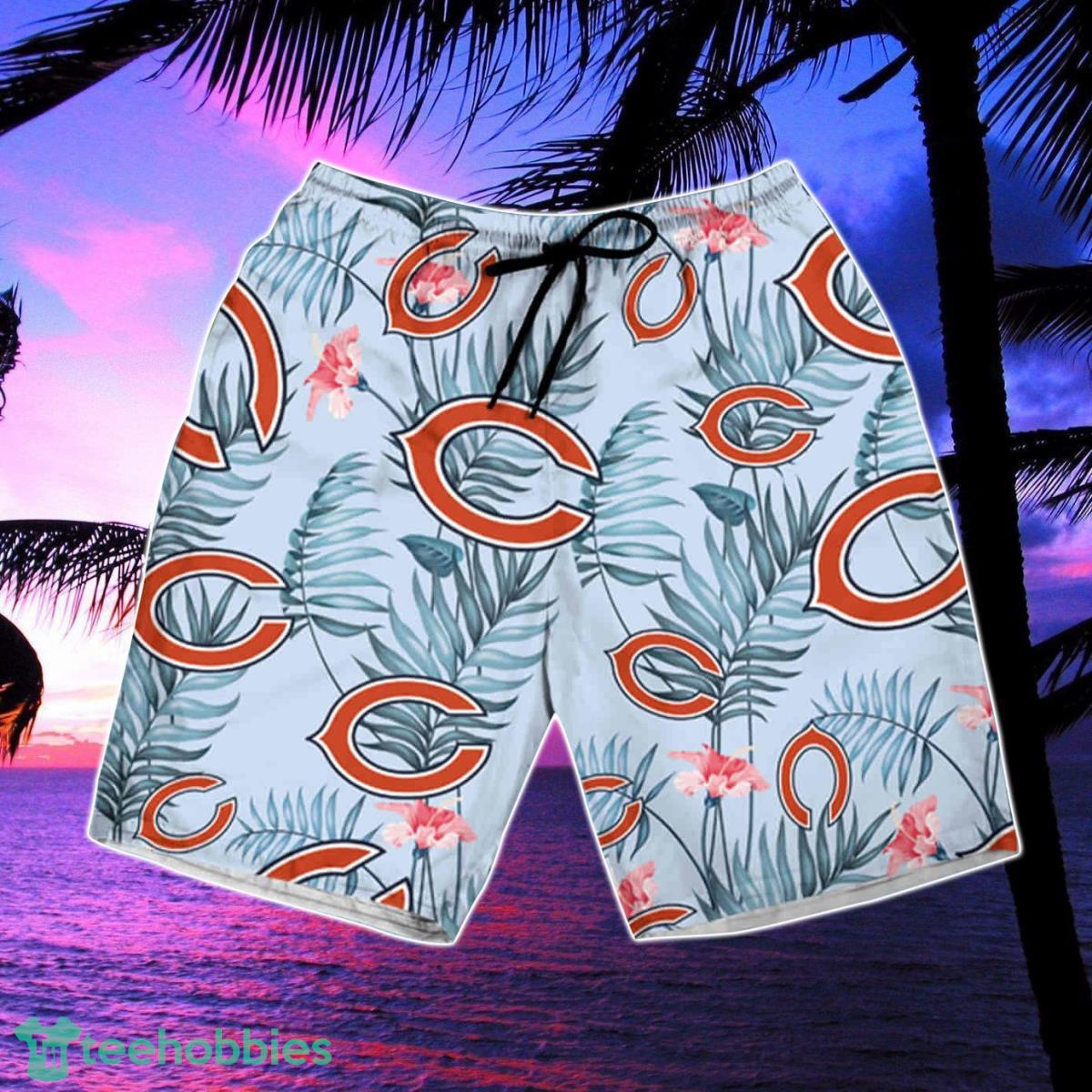 Chicago Bears Tropical Hawaiian Shirt And Shorts Summer Beach Set