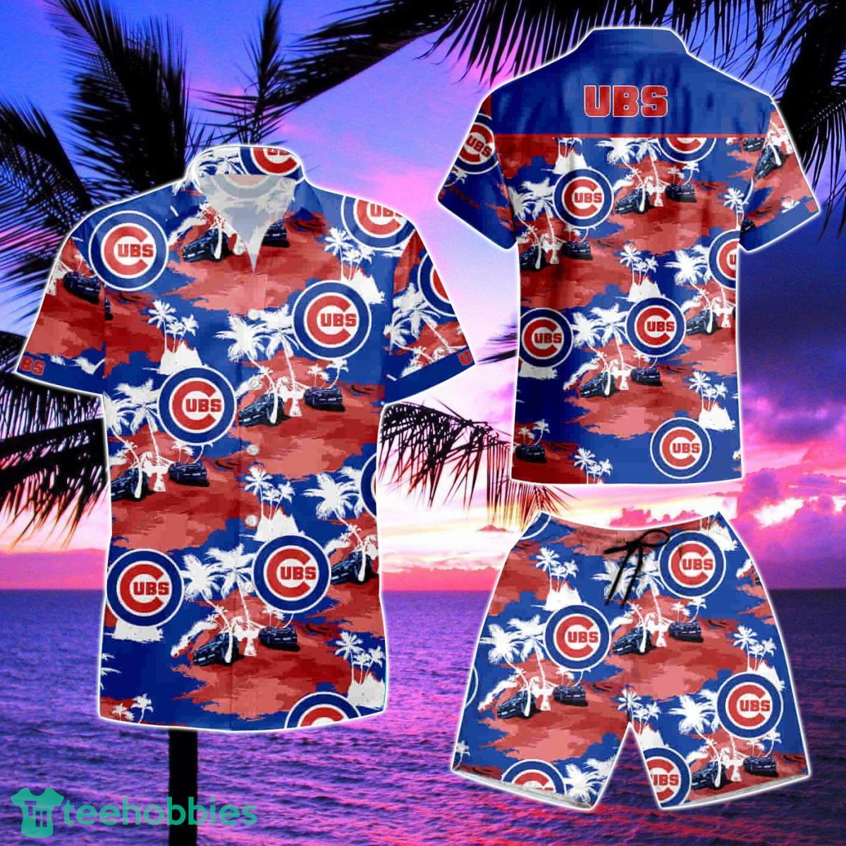 Chicago Cubs Tommy Bahama Hawaii Summer Hawaiian Shirt And Short