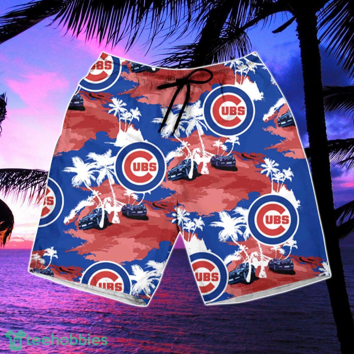 Chicago Cubs Tommy Bahama Hawaii Summer Hawaiian Shirt And Short