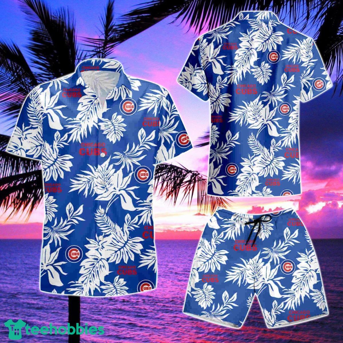 Chicago Cubs Tropical 3D Summer Hawaiian Shirt And Short Product Photo 2