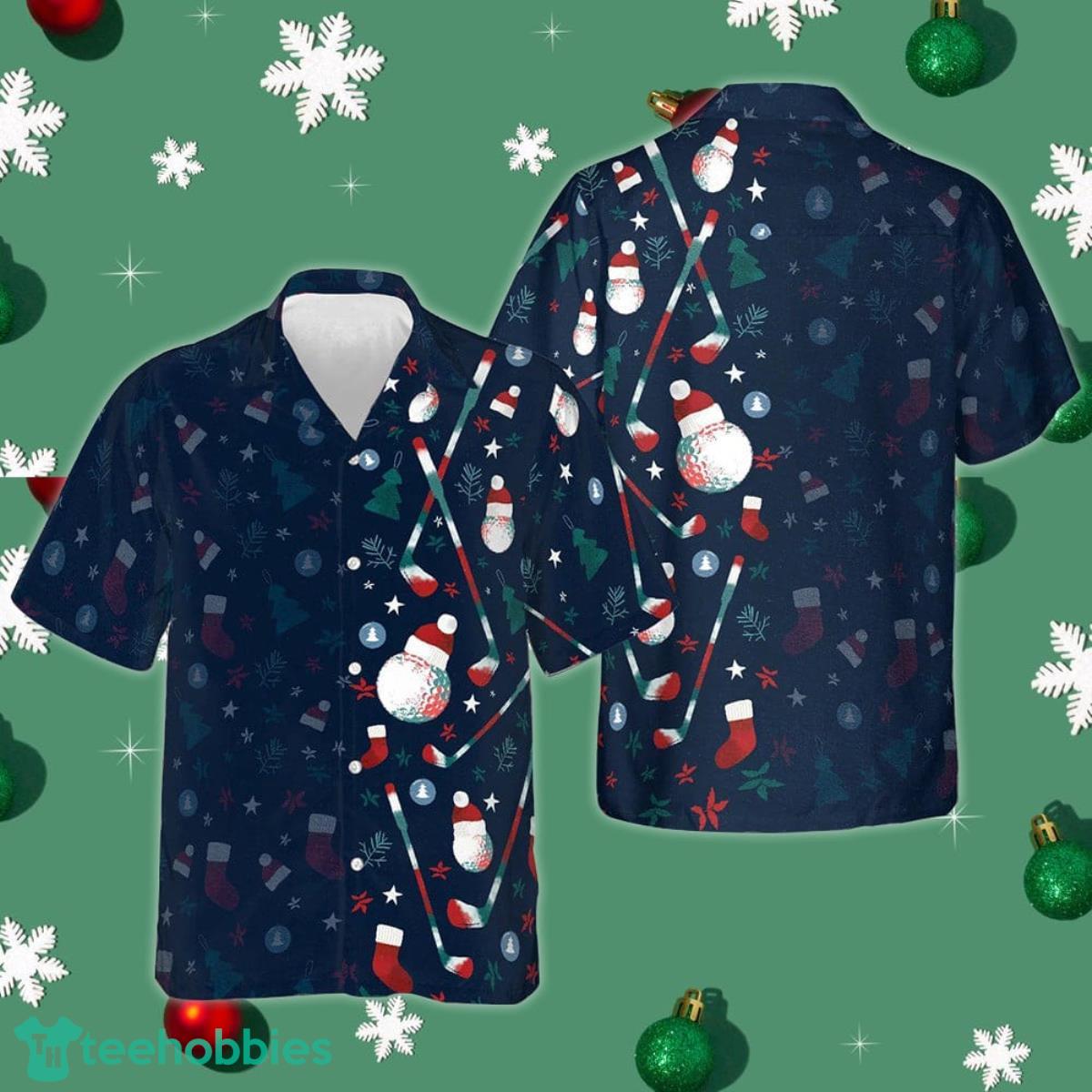 Christmas Golf Hawaiian Shirt Golf Lover Summer Shirts Men Gifts For Christmas 2023 Product Photo 1