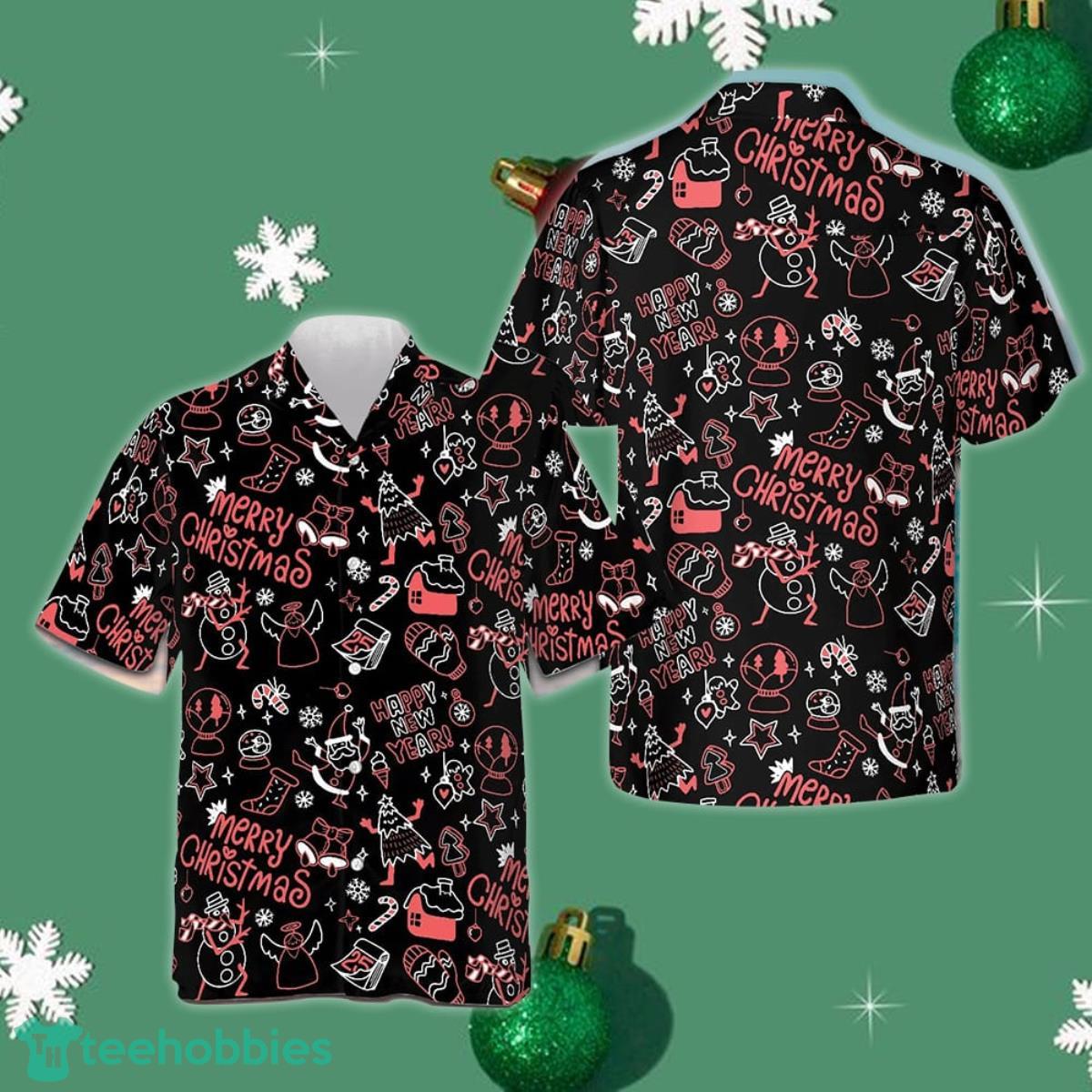 Christmas Line Hawaiian Shirt Funny Christmas Button Up Shirt Ideas Gifts For Hubby Product Photo 1