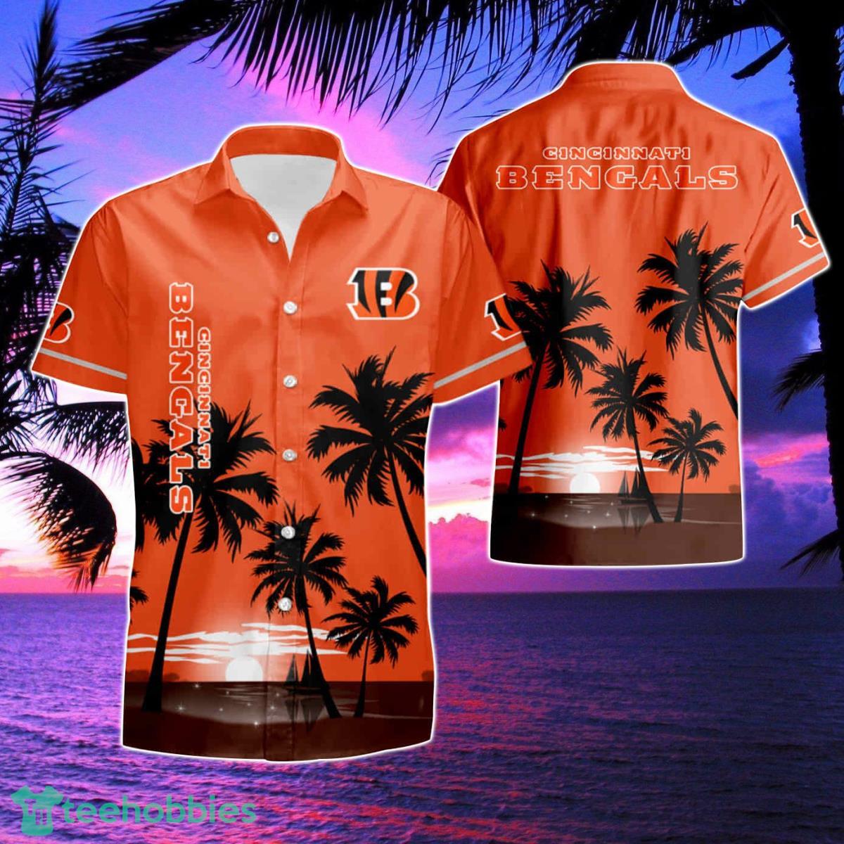 Cincinnati Bengals Coconut Night Moon Summer Hawaiian Shirt And Short Product Photo 1