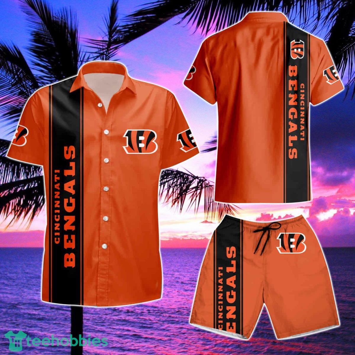 Cincinnati Bengals Football Aop Up Summer Hawaiian Shirt And Short Product Photo 2