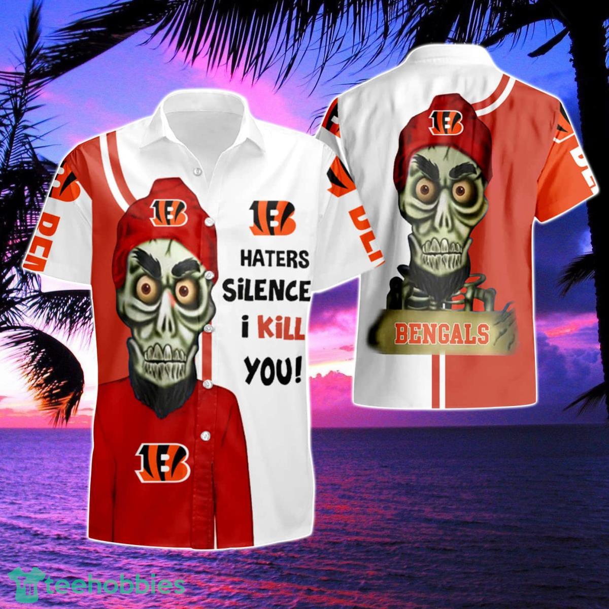 Cincinnati Bengals Haters I Kill You Summer Hawaiian Shirt And Short Product Photo 1
