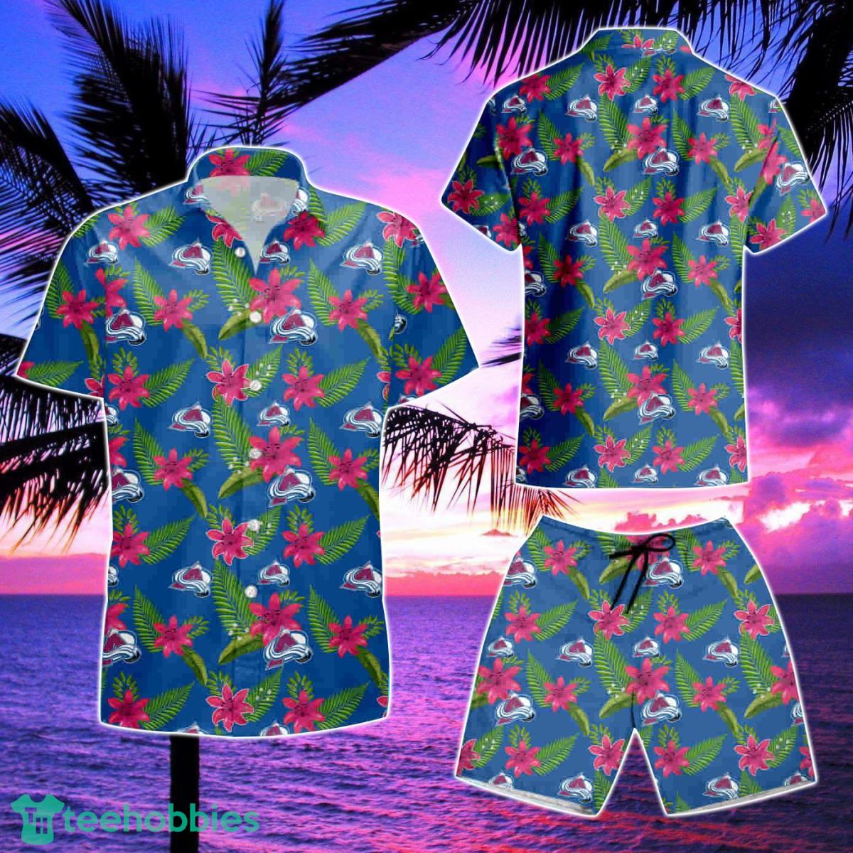 Colorado Avalanche Summer Beach Hawaiian Shirt And Short Product Photo 2