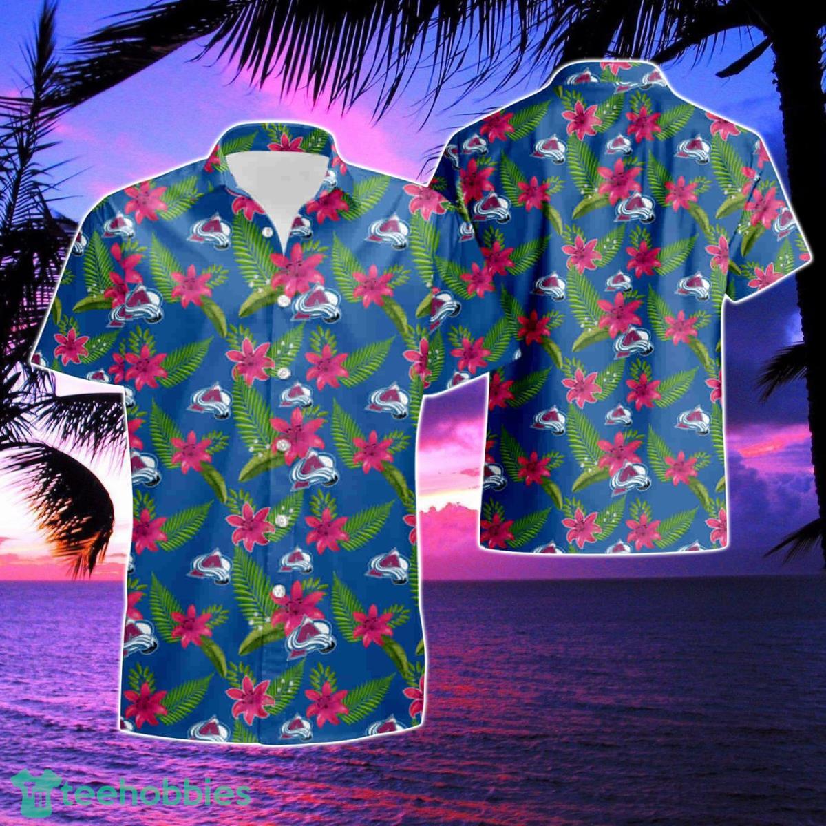 Colorado Avalanche Summer Beach Hawaiian Shirt And Short Product Photo 1