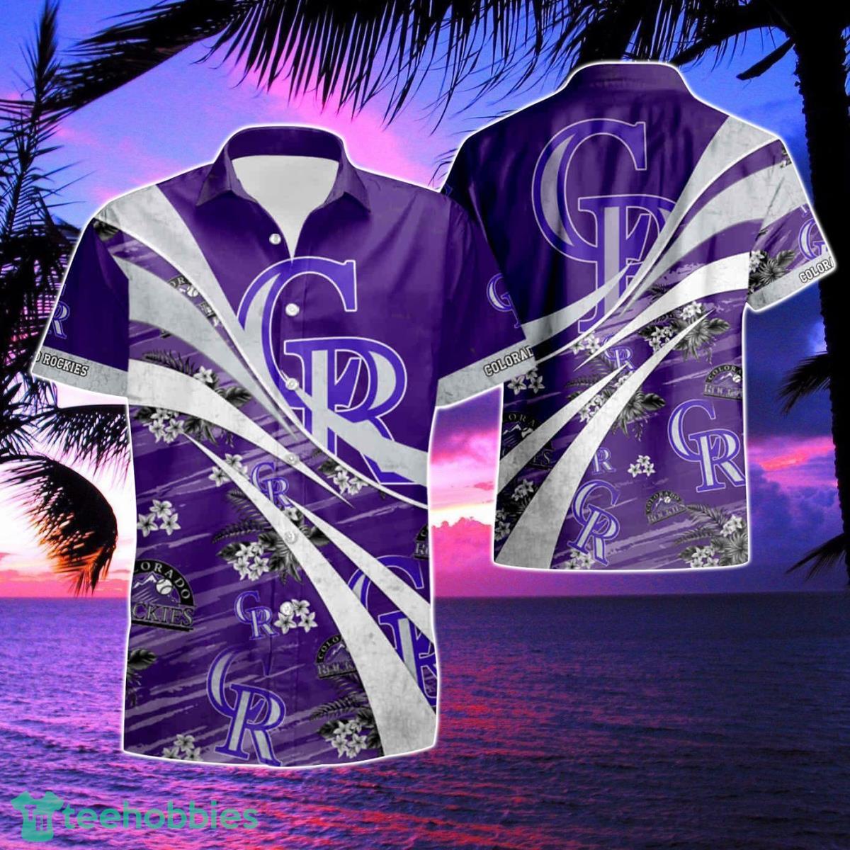 Colorado Rockies Summer Beach Hawaiian Shirt And Short Product Photo 1