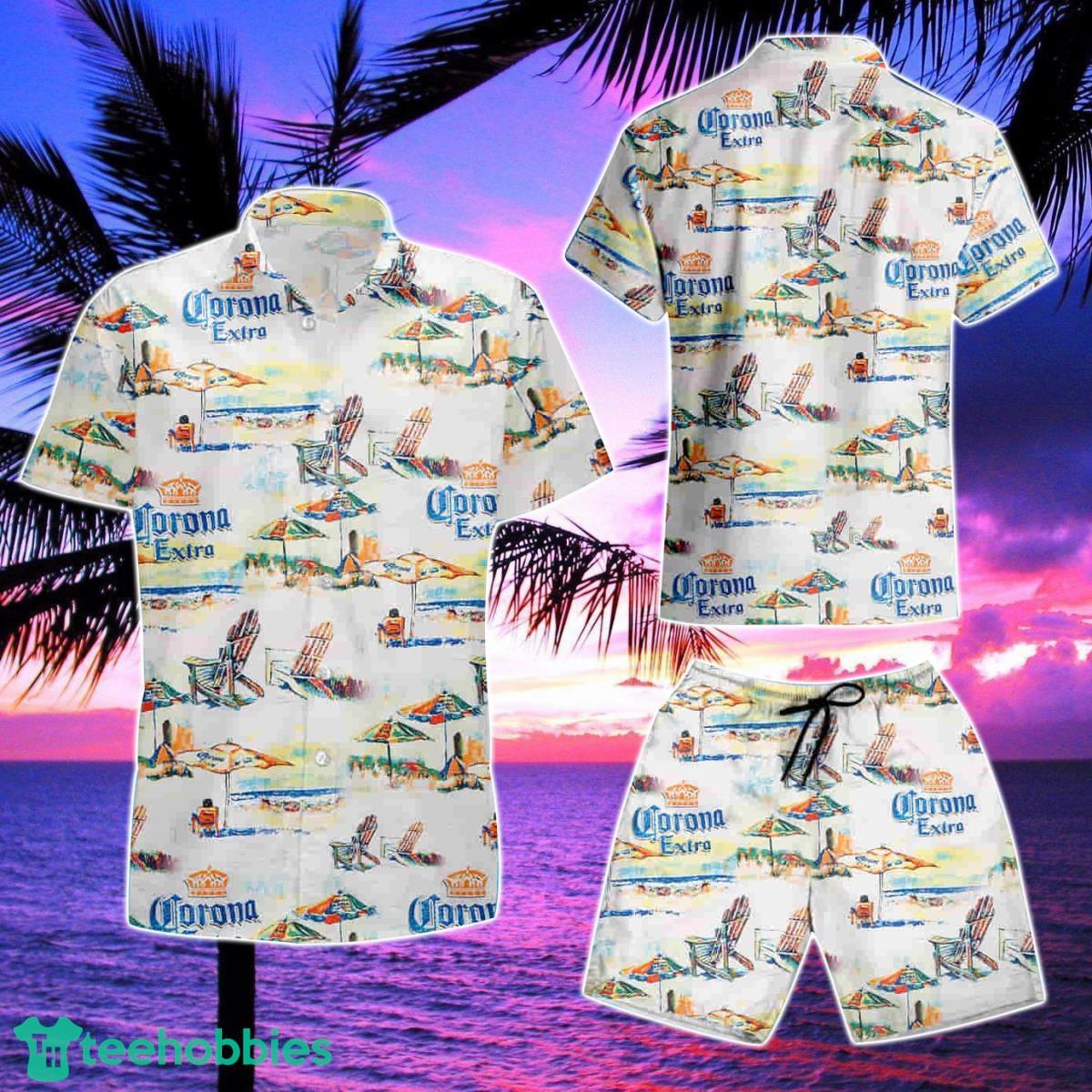Corona Extra Beach Lounge 3D Summer Hawaiian Shirt And Short Product Photo 2