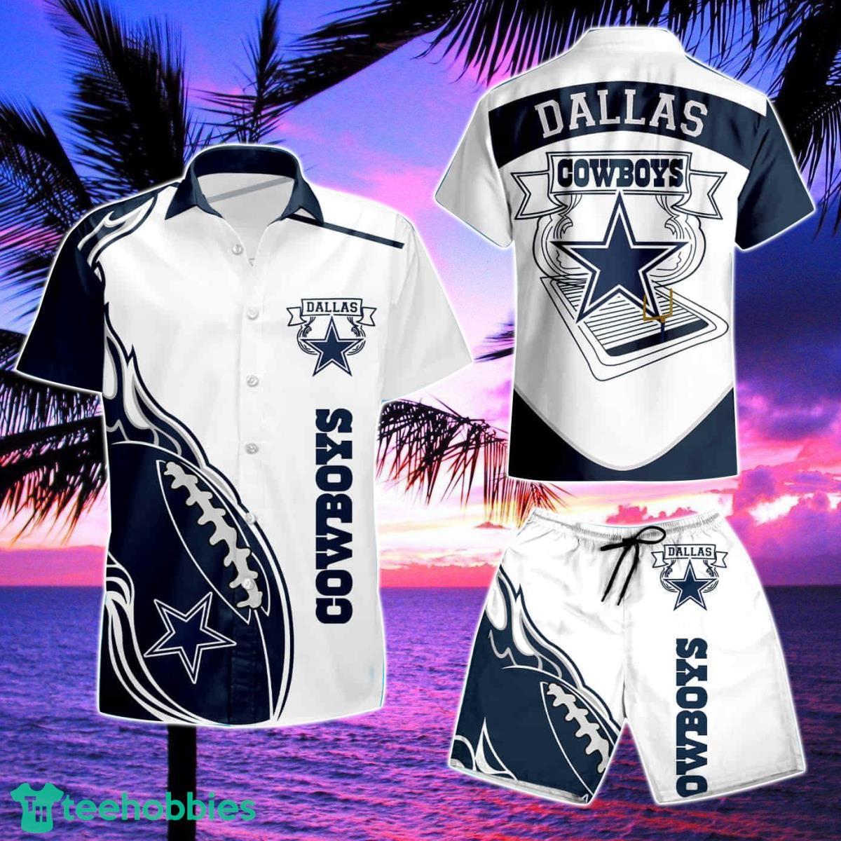 Dallas Cowboys Button-Down Shirt Summer Casual Hawaiian Shirt