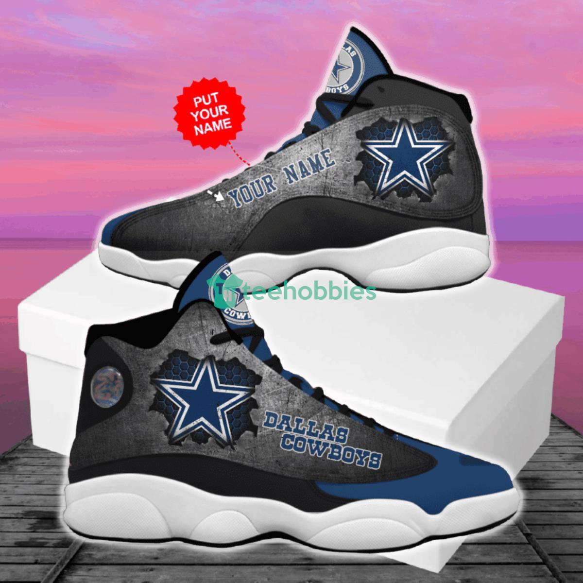 Dallas Cowboys Football Team Personalized Air Jordan 13 Product Photo 2