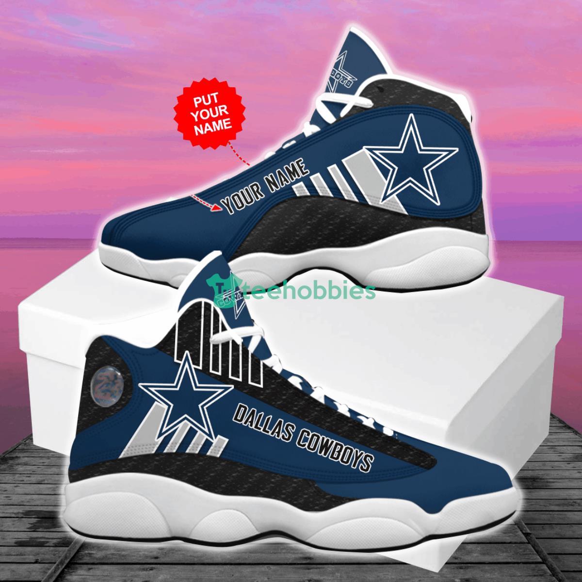 Dallas Cowboys Football Team Personalized Air Jordan 13 For Fans Product Photo 2