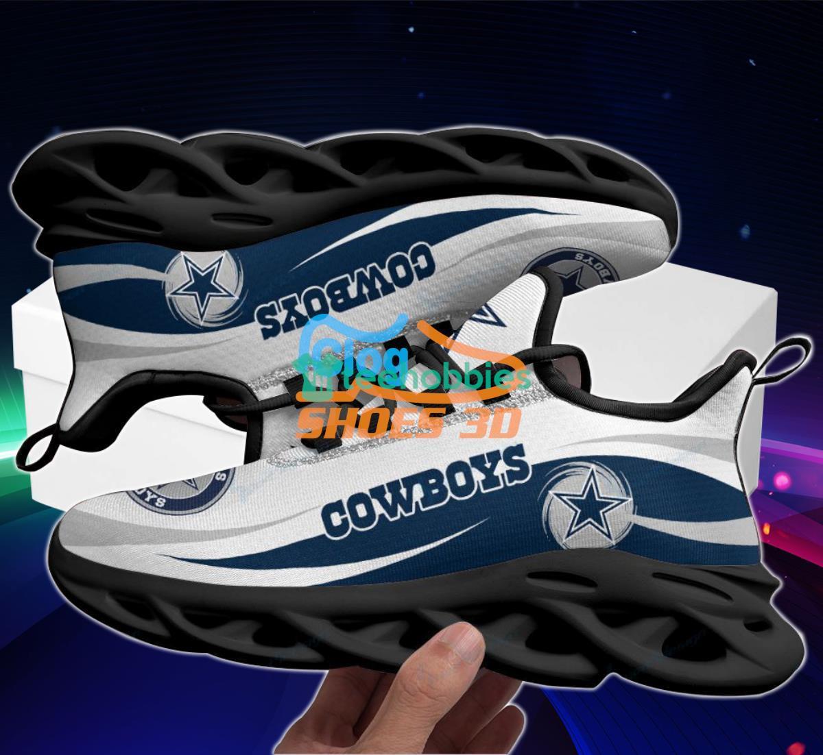 Dallas Cowboys Max Soul Shoes Running Sneakers Gift For Fans image Dallas Cowboys Max Soul Shoes Running Sneakers Gift For Fans Product Photo 3