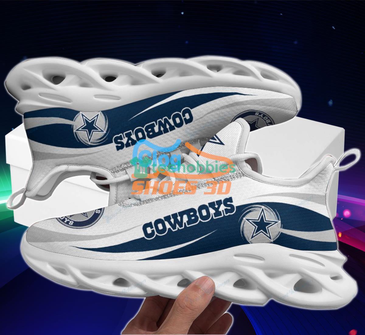 Dallas Cowboys Max Soul Shoes Running Sneakers Gift For Fans Product Photo 4 Dallas Cowboys Max Soul Shoes Running Sneakers Gift For Fans Product Photo 4