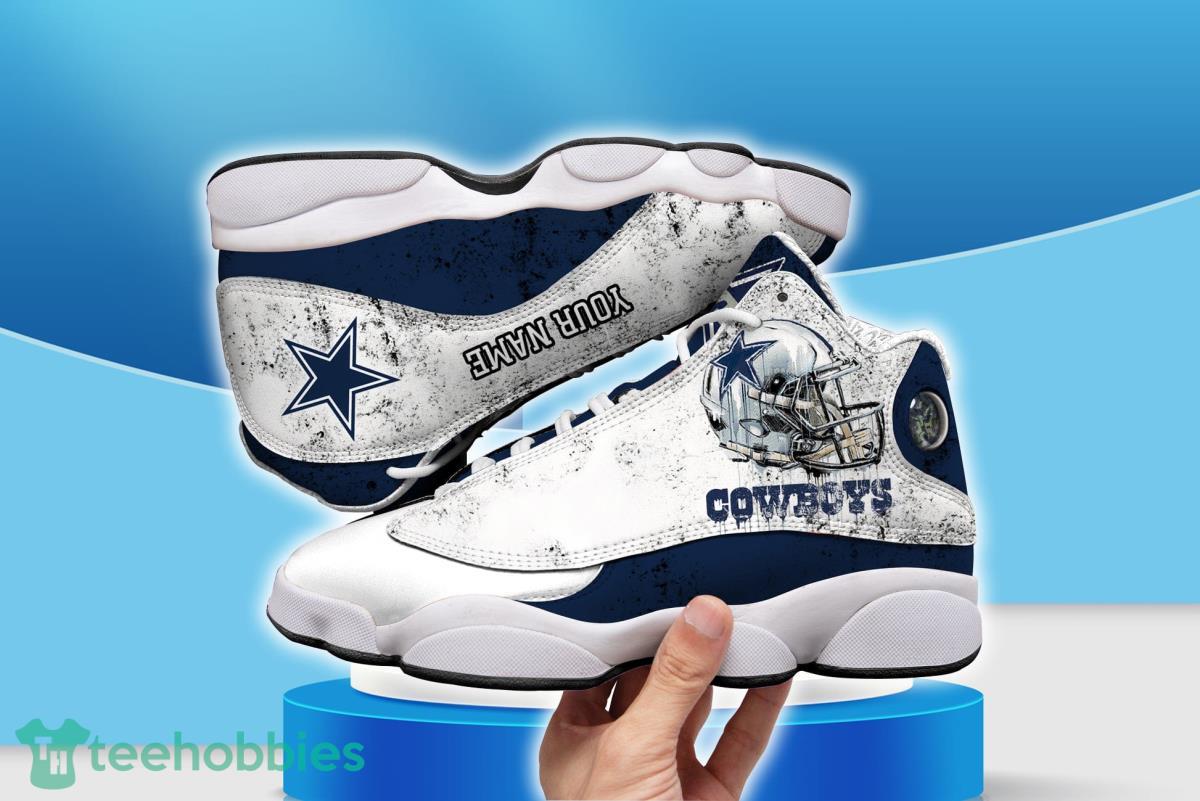 Dallas Football Team Personalized Air Jordan 13 Sport Shoes For Fans Inspired Gift For Men Women Product Photo 1