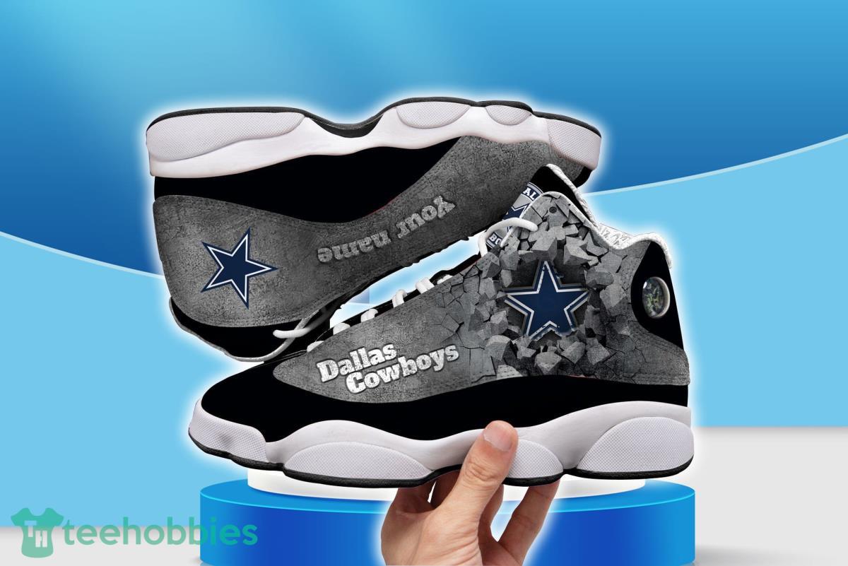 Dallas Football Team Personalized Air Jordan 13 Sport Shoes For Fans Special Gift For Fans Product Photo 1