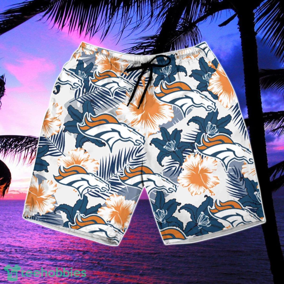 Denver Broncos Mens Casual Swim Trunks Beach Shorts Surfing Shorts Pockets  Gift