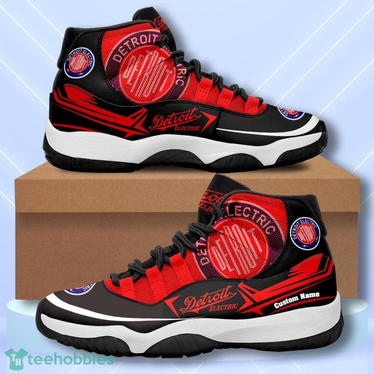 Detroit Electric Custom Name Air Jordan 11  Sneakers Vintage Shoes Product Photo 1
