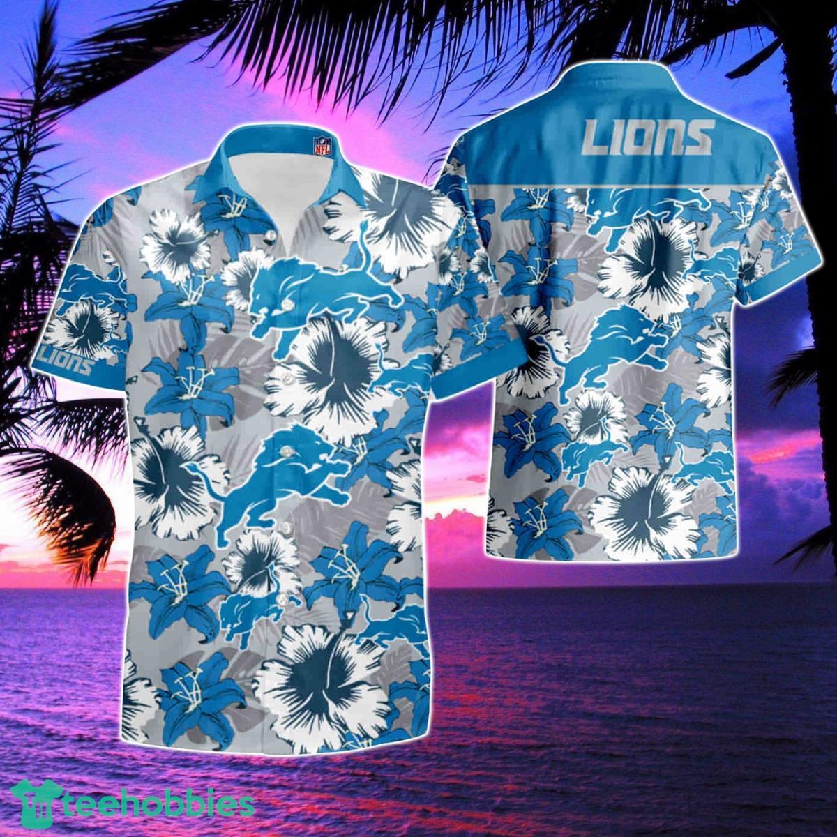 20% OFF Detroit Lions Hawaiian Shirt Tropical Flower Short Sleeve – 4 Fan  Shop