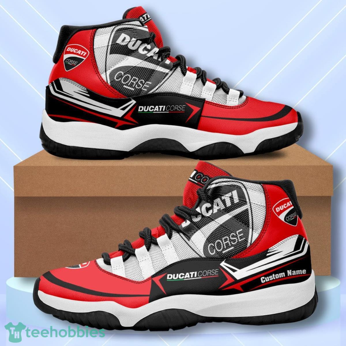 Ducati Corse Custom Name Air Jordan 11  Sneakers Vintage Shoes Product Photo 1