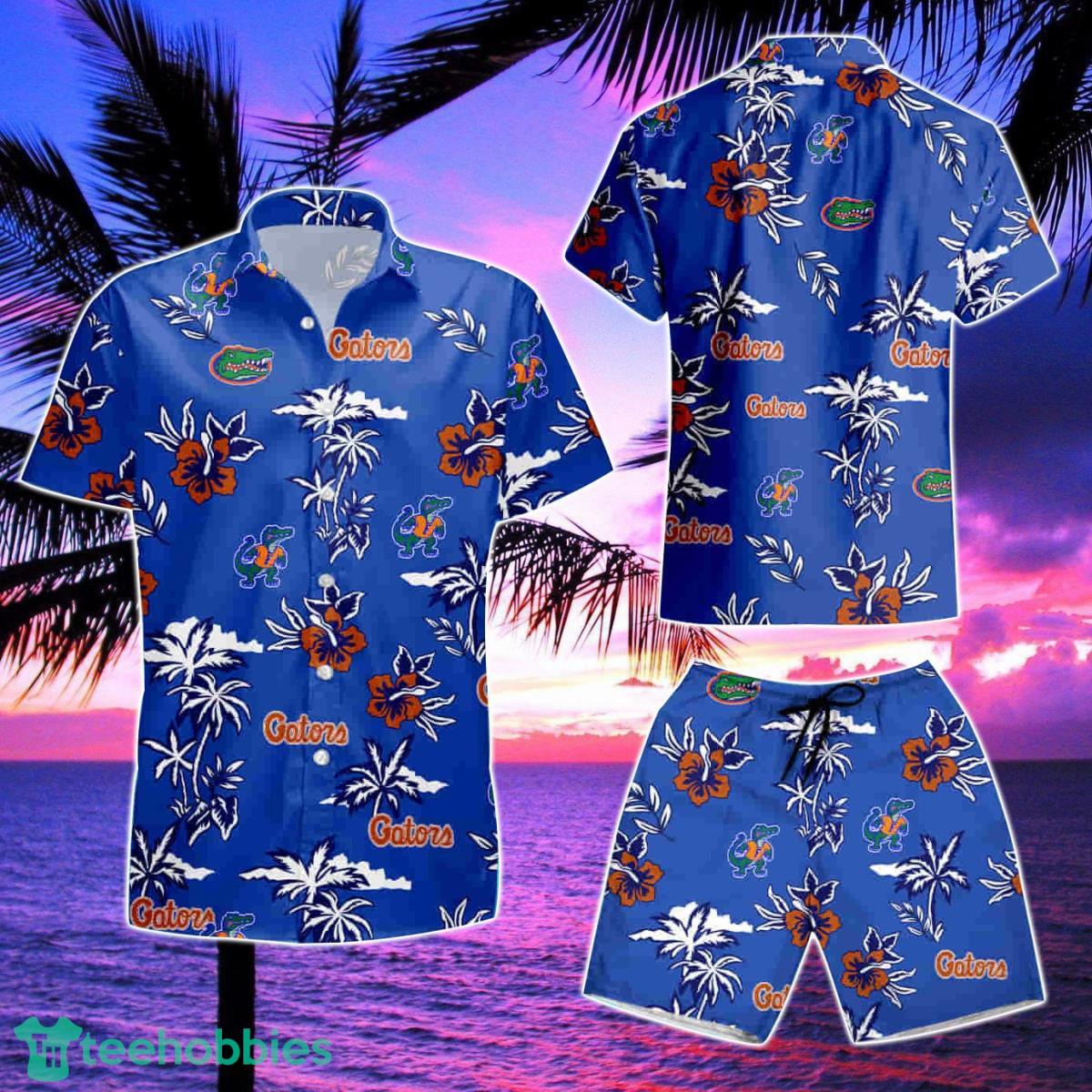 Florida Gators Aloha Tropical Pattern Hawaiian Shirt & Short Product Photo 2
