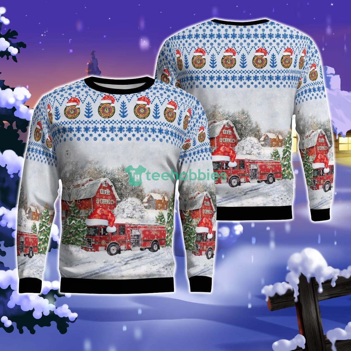 Florida, Jacksonville Fire And Rescue Department Christmas Ugly Sweater For Men Women Product Photo 1
