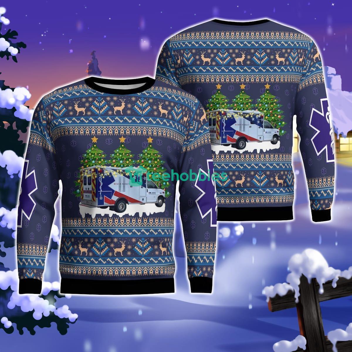 Foley, Alabama, Medstar EMS Christmas AOP Ugly Sweater For Men Women Product Photo 1