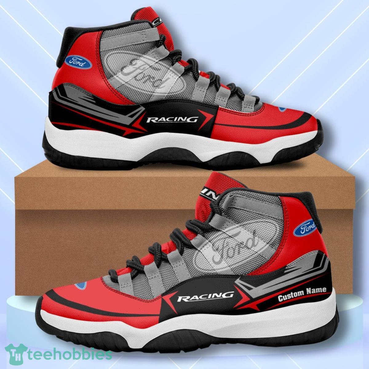 Ford Racing Custom Name Air Jordan 11  Sneakers Vintage Shoes Product Photo 1
