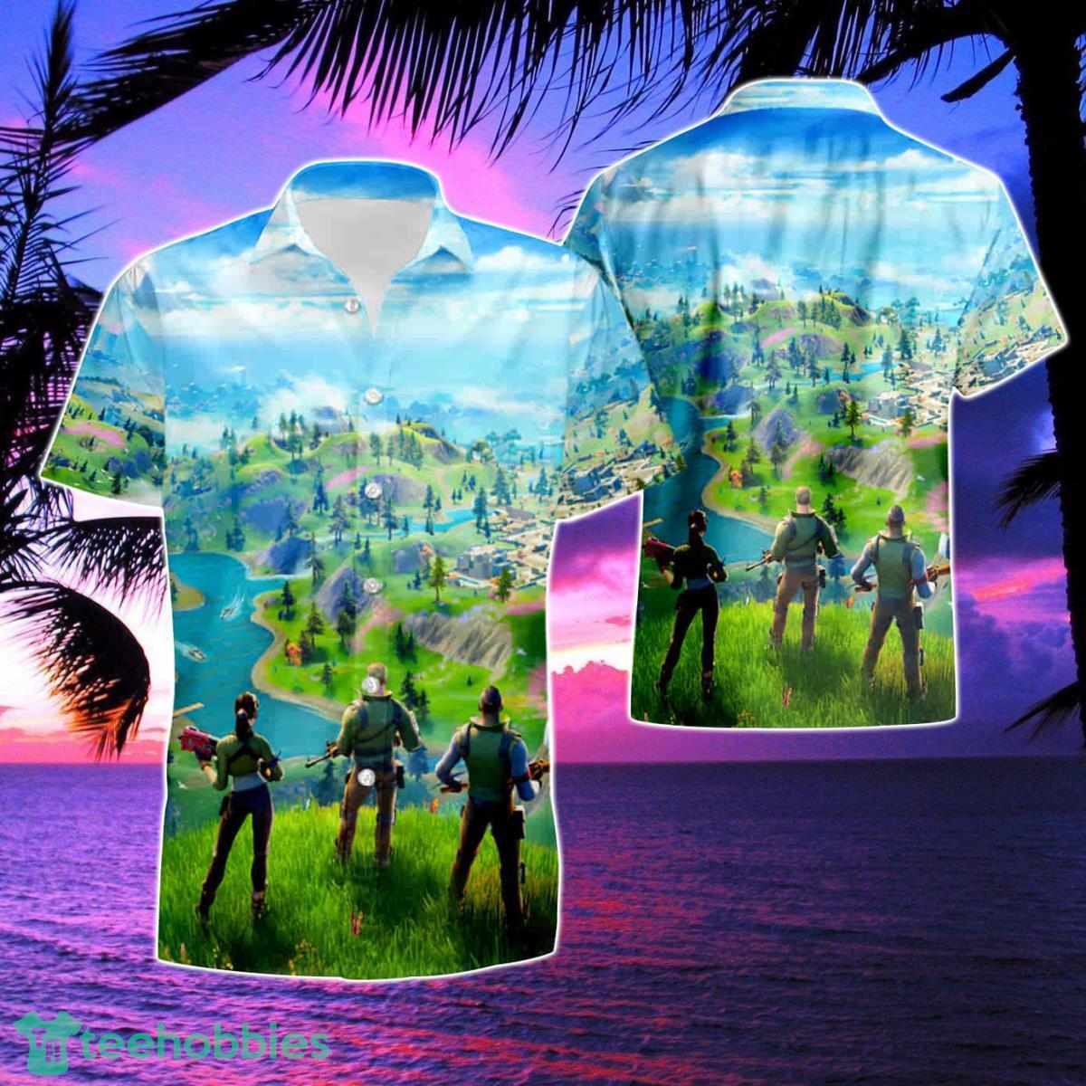 Fortnite Hawaiian Shirt & Short Product Photo 1