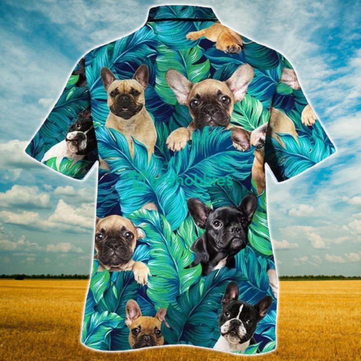 French Bulldog Dog Lovers Hawaiian Style For Summer All Printed 3D Hawaiian Shirt For Men Women Product Photo 2