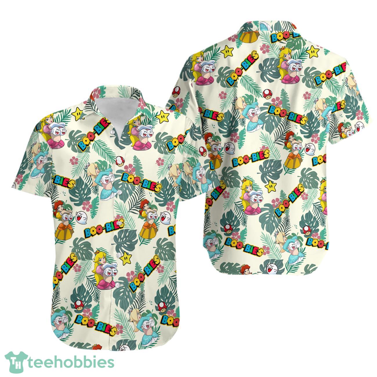 Funny Super Mario Boo-Bies Hawaiian Shirt Product Photo 1